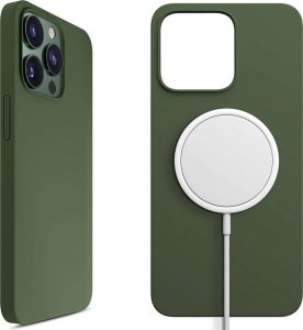 3MK Etui Hardy Silicone MagCase Alpine Green do Apple iPhone 13 Pro 4