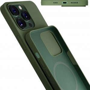 3MK Etui Hardy Silicone MagCase Alpine Green do Apple iPhone 13 Pro 6