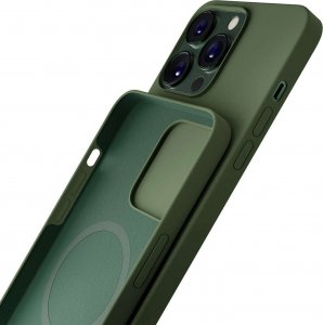 3MK Etui Hardy Silicone MagCase Alpine Green do Apple iPhone 13 Pro 10