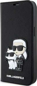 Karl Lagerfeld Etui Karl Lagerfeld KLBKP14XSANKCPK Apple iPhone 14 Pro Max bookcase czarny/black Saffiano Karl & Choupette 1