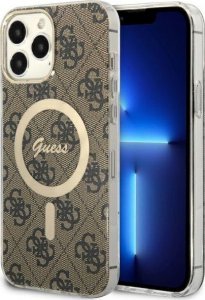 Guess Etui Guess GUHMP13XH4STW Apple iPhone 13 Pro Max brązowy/brown hardcase 4G MagSafe 1