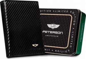 Peterson Pionowy portfel męski ze skóry naturalnej  Peterson NoSize 1