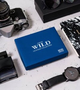 Always Wild Męski, skórzany portfel bez zapięcia zewnętrznego  Always Wild NoSize 11