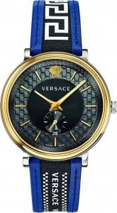 Zegarek Versace Zegarek marki Versace model VEBQ01419 kolor Niebieski. Akcesoria Męskie. Sezon: Cały rok NoSize 1