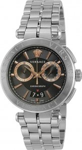 Zegarek Versace Zegarek marki Versace model VE1D01019 kolor Szary. Akcesoria Męskie. Sezon: Cały rok NoSize 1