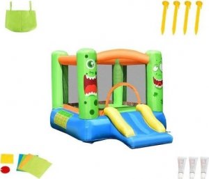 Costway Plac zabaw dmuchany domek dla dzieci 270 x 203 x 173 cm 4