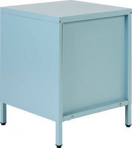 Beliani Szafka nocna metalowa jasnoniebieska MALAVI 6