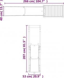 vidaXL Plac zabaw do ogrodu, impregnowane drewno sosnowe 9