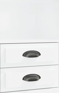 vidaXL Szafki nocne, 2 szt., białe, wysoki połysk, 43x36x60 cm 6