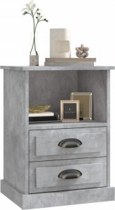 vidaXL Szafki nocne, 2 szt., szarość betonu, 43x36x60 cm 4