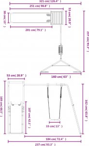 vidaXL Plac zabaw do ogrodu 11
