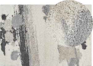 Beliani Dywan shaggy 200 x 300 cm biało-szary GORIS Lumarko! 1