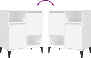 vidaXL Komody, 2 szt., białe, 60x35x70 cm 7