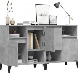 vidaXL Komody, 2 szt., szarość betonu, 60x35x70 cm 4