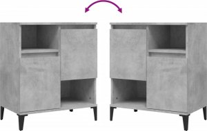 vidaXL Komody, 2 szt., szarość betonu, 60x35x70 cm 7