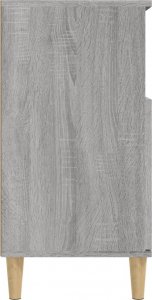 vidaXL Komoda, szary dąb sonoma, 60x35x70 cm, materiał drewnopochodny 6