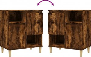 vidaXL Komoda, przydymiony dąb, 60x35x70 cm 7