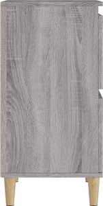 vidaXL Komody, 3 szt., szary dąb sonoma, 60x35x70 cm 9