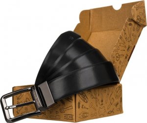 Peterson męski pasek z prawdziwej skóry Peterson PTN RB35 MET BLACK-BROWN NoSize 2