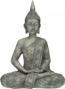 Versa Figurka Dekoracyjna Versa Szary Budda 19 x 40 x 28 cm Żywica 1