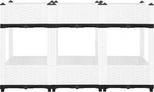 vidaXL vidaXL Donica do podwyższonej rabaty, 120x40x71 cm, polipropylen 3