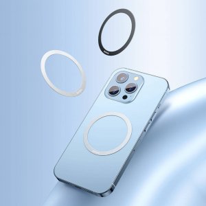 Baseus Pierścień magnetyczny Halo MagSafe czarny 2szt. 13