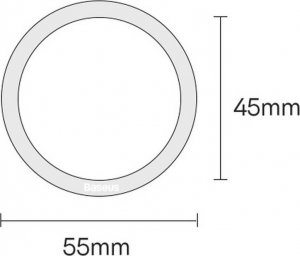 Baseus Pierścień magnetyczny Halo MagSafe czarny 2szt. 4