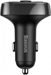 Transmiter FM Baseus Bluetooth 2xUSB microSD czarny 4