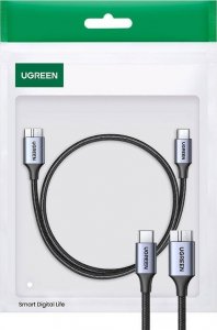 Kabel USB Ugreen USB-C - microUSB 2 m Szary (15233) 1