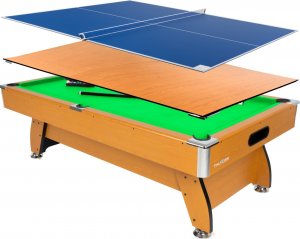 Thunder Stół bilardowy z nakładką ping pong/jadalna 8FT - BOLD-BEIGE 1