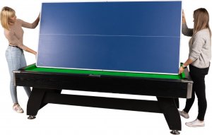 Thunder Stół bilardowy z nakładką ping pong/jadalna Thunder 9FT - BOLD-BLACK 6