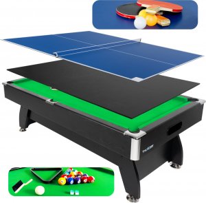 Thunder Stół bilardowy z nakładką ping pong/jadalna Thunder 9FT - BOLD-BLACK 7