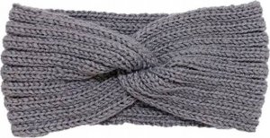 Opaska do włosów zimowa gruba szeroka węzeł turban 1