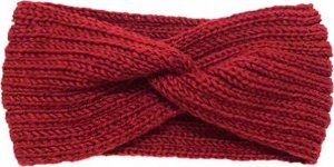 Opaska do włosów zimowa gruba szeroka węzeł turban 1