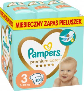 Pieluszki Pampers Premium Care 3, 6-10 kg, 200 szt. 1