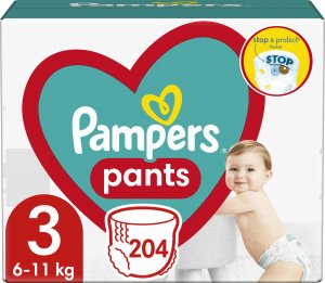 Pampers Pieluchomajtki Pants 3, 6-11 kg, 204 szt. 2