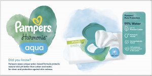 Pampers Chusteczki nawilżane Harmonie Aqua 0% plastiku 24x48 szt. 4