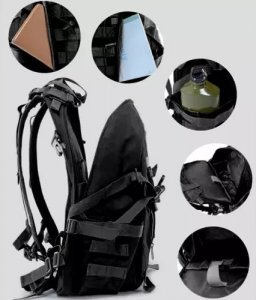 Plecak turystyczny Trizand 20534 25 l Czarny 7