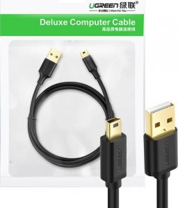 Kabel USB Ugreen USB-A - USB-B 1 m Czarny (10355B) 1
