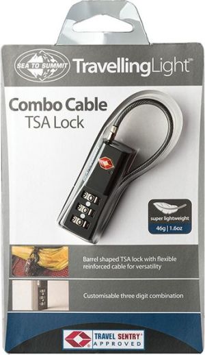 Sea To Summit Kłódka Combo Cable TSA lock kolor szary (ATLTSACC) 1