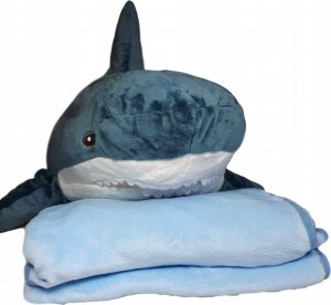 birdo Koc 180x90 Zestaw 2w1 Duży Pluszak Rekin PREZENT 2