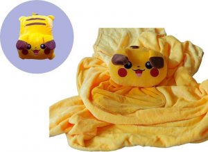 Oh My Home Pikatchu Pikaczu Koc 2w1 Zestaw dla dzieci Koc Pokemon 1