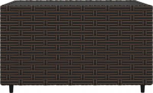 vidaXL 4-cz zestaw wypoczynkowy do ogrodu, poduszki, brązowy rattan PE 9