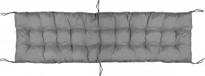 AIO FACTORY PODUSZKA OGRODOWA NA LEŻAK 165X50 CM MIKROFIBRA JASNOSZARA 4