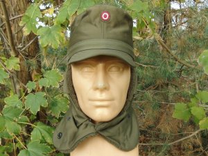 Demobil CZAPKA Z DASZKIEM ARMII AUSTRIACKIEJ OCIEPLANA 55 cm 4