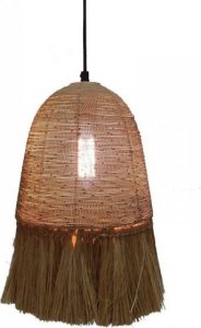 Lampa wisząca Bigbuy Home Lampa Sufitowa Metal 20 x 20 x 47 cm Naturalne Włókno 1