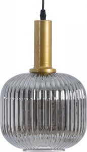 Lampa wisząca Bigbuy Home Lampa Sufitowa Szkło Szary Złoty Metal 20 x 20 x 30 cm 1