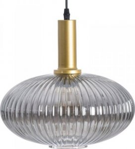 Lampa wisząca Bigbuy Home Lampa Sufitowa Szkło Szary Złoty Metal 30 x 30 x 26 cm 1