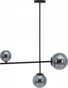 Lampa wisząca Bigbuy Home Lampa Sufitowa 70 x 18 x 90 cm Szkło Czarny Metal 1