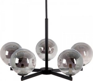 Lampa wisząca Bigbuy Home Lampa Sufitowa 60 x 60 x 97 cm Szkło Czarny Metal Nowoczesny 1